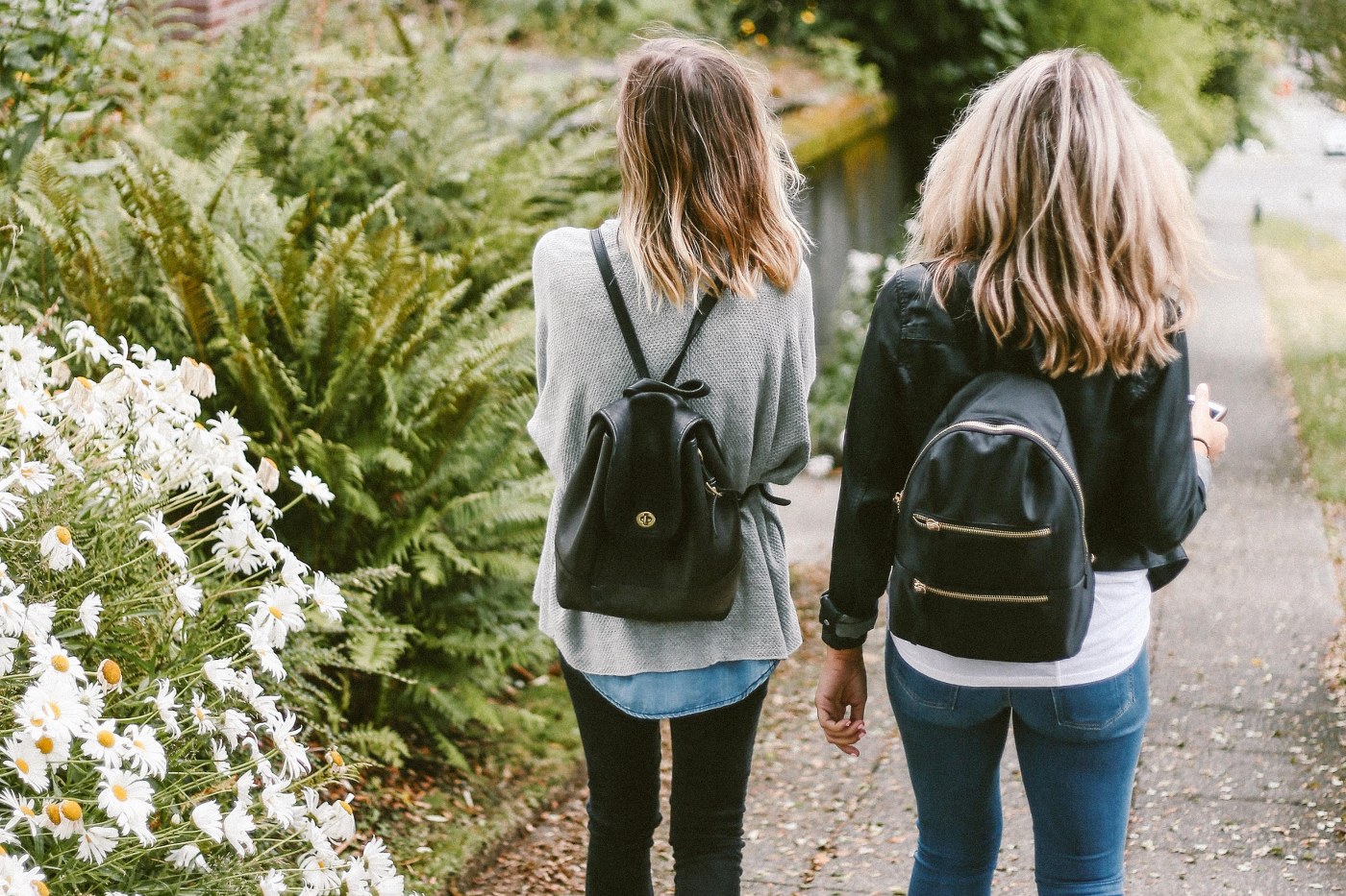 single parent holidays with teenagers - girls walking on country lane