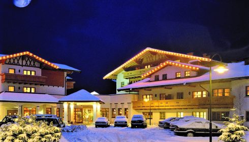 hotel Lisi in Reith near Kitzbühel Austria at night