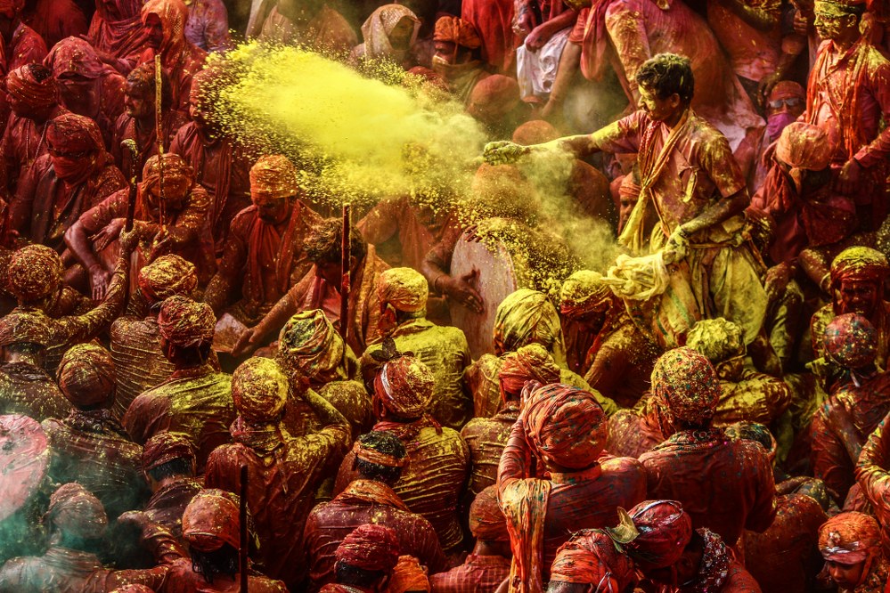 Holi festival in India - powder