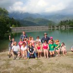 single parent family group at Lake Barcis