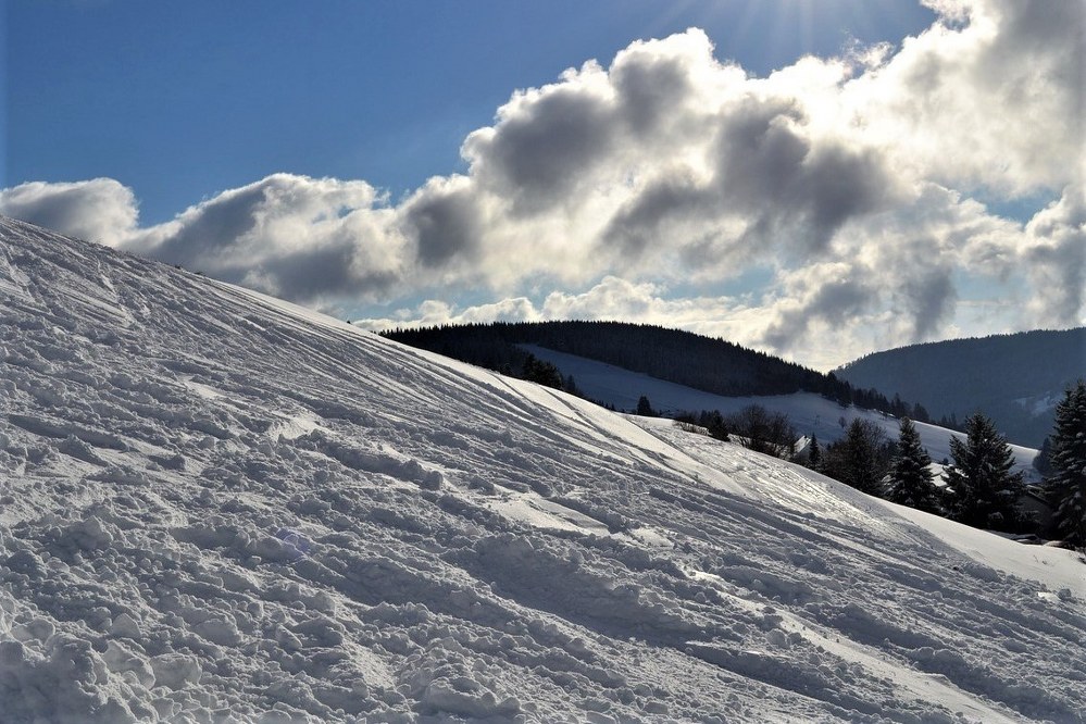 slushy snow conditions in spring