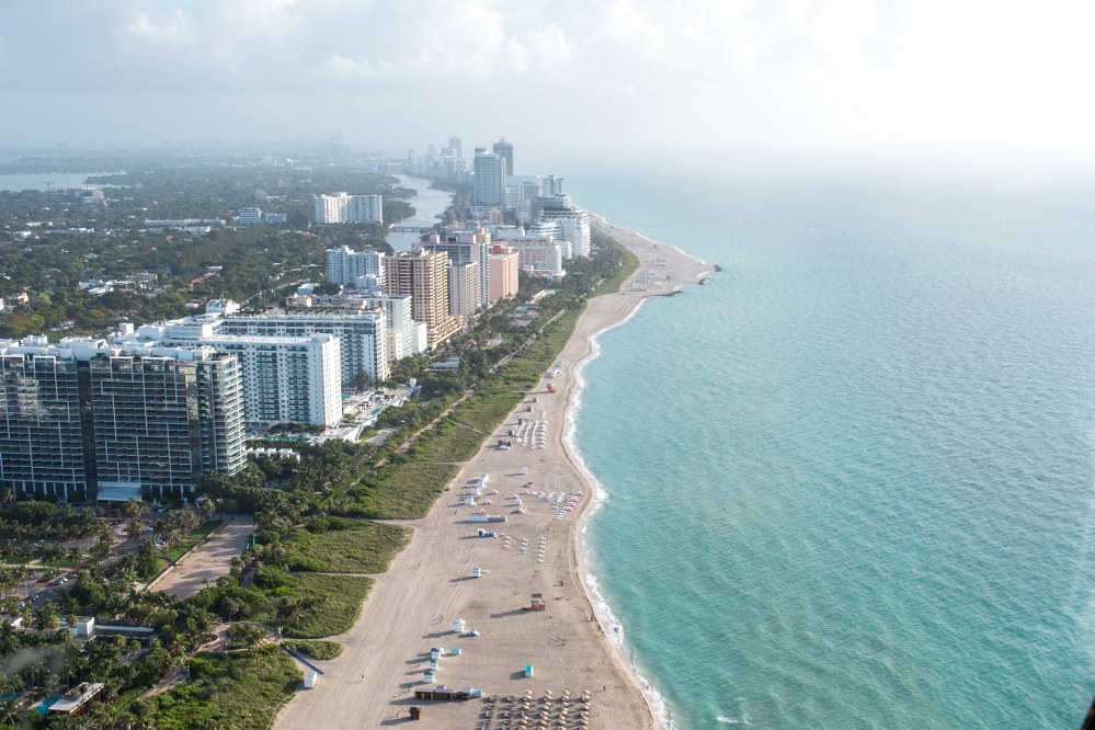 Miami Beach in Florida on a family trip to the US