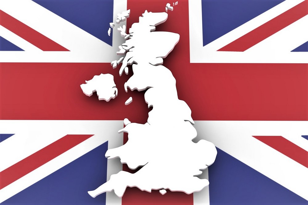 UK map and flag UK holiday staycation ideas