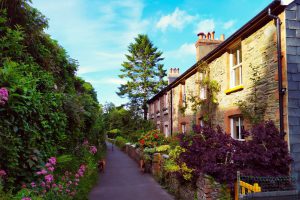 Lynton village on the Exmoor Coast in North Devon