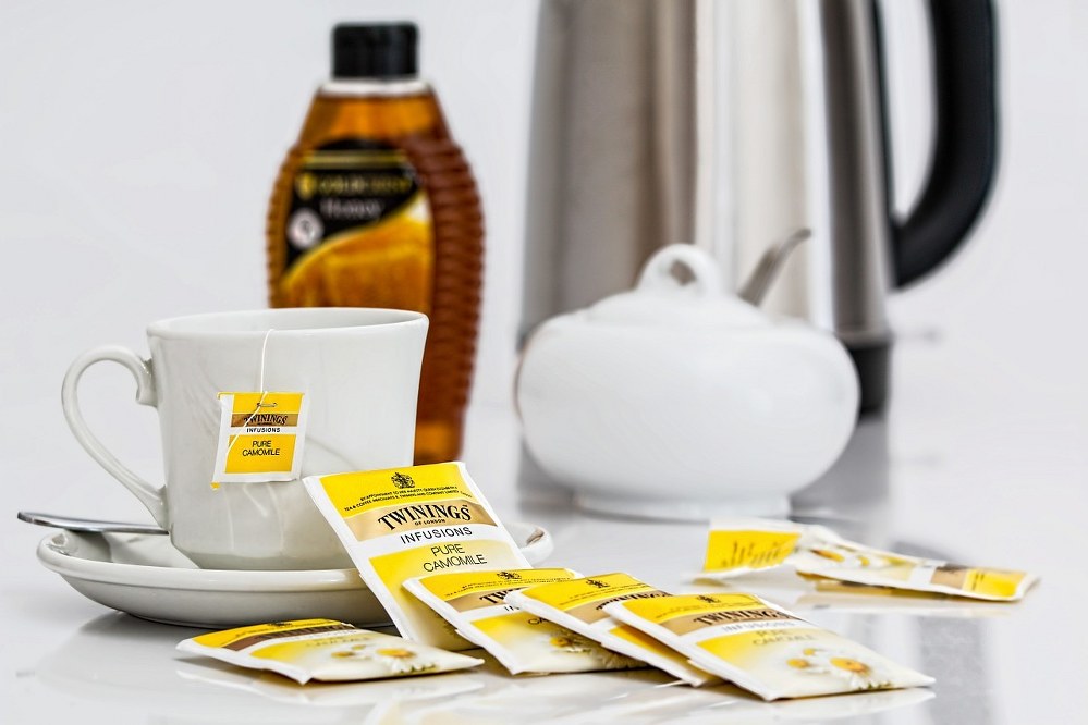 camomile tea to help against anxieties