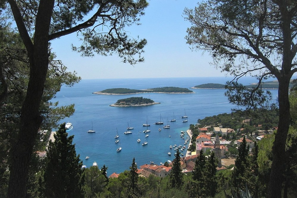 Dalmatian coastline in Croatia