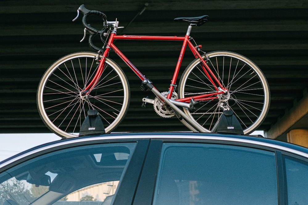 bicycle on car rack