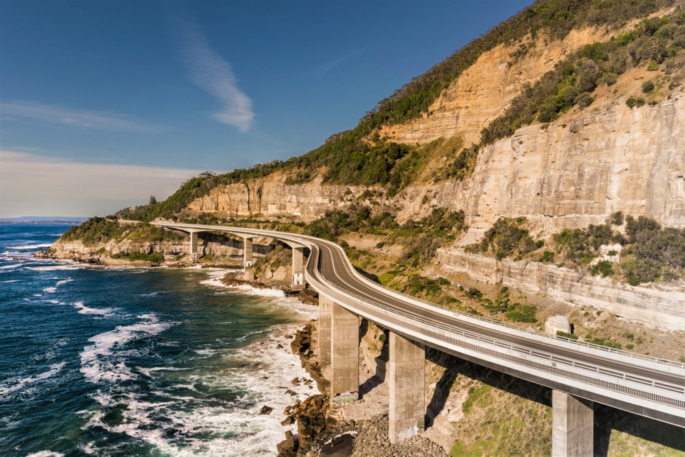 The Sea Cliff Bridge, NSW.