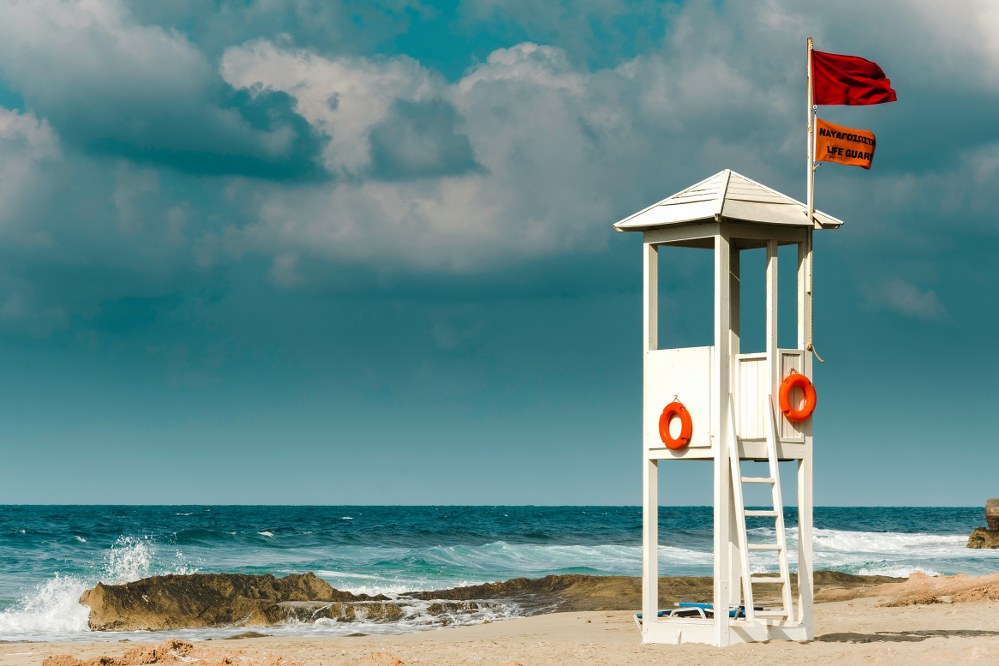 lifeguard post on beach