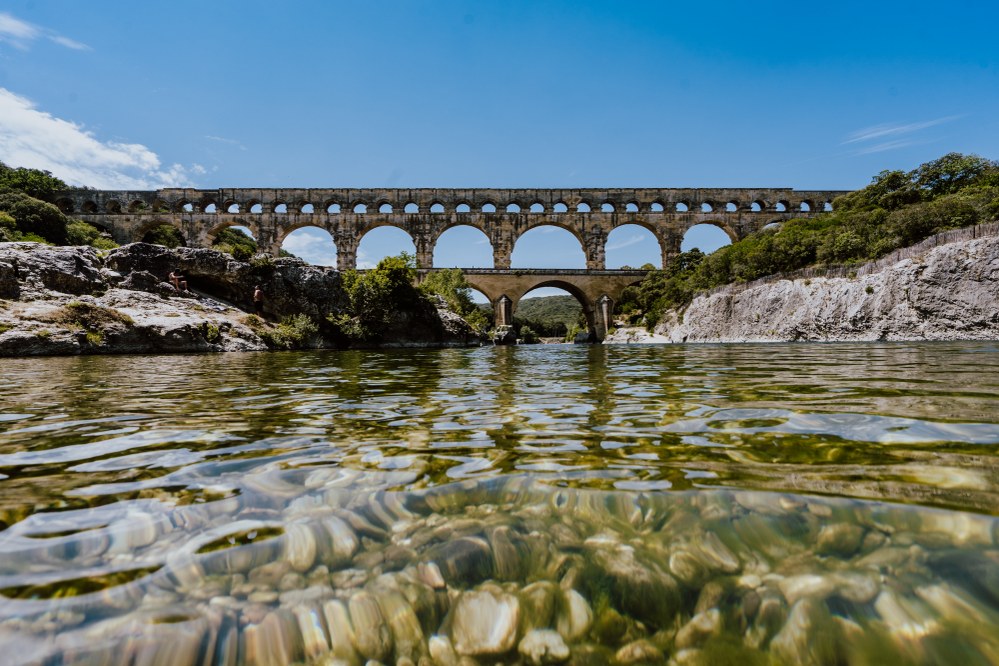 Pont du Gard, one of the top tourist attractsions in France