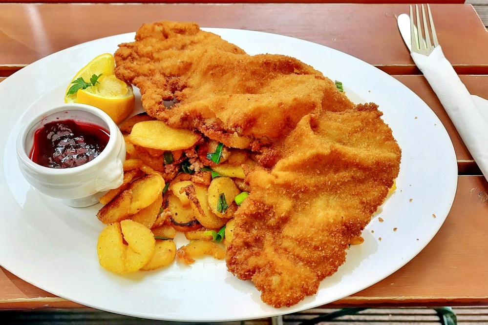 Wiener Schnitzel is a typical Austrian mountain food classic