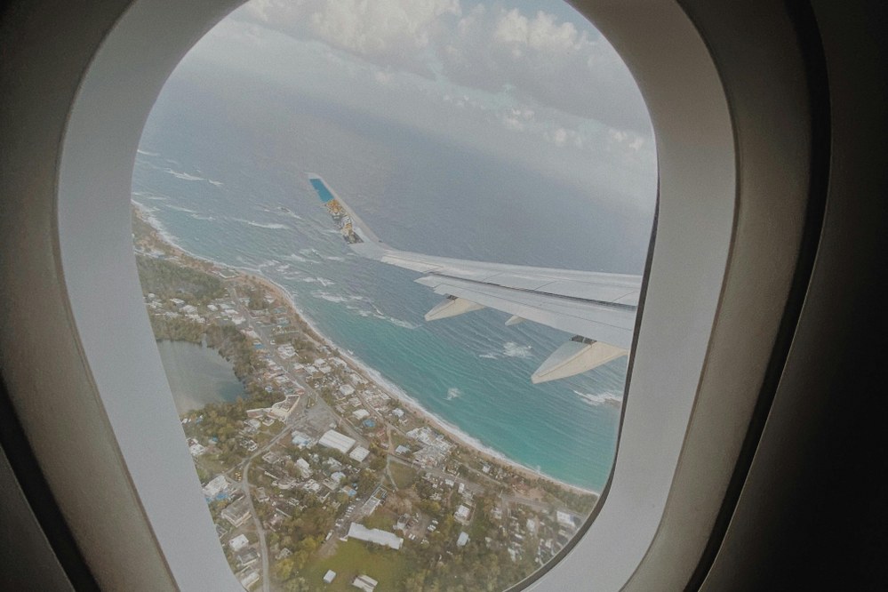 Puerto Rico view from plane 