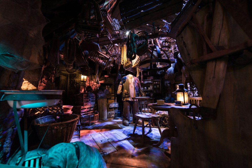 Hagrid's room in the Harry Potter Museum visiting London with kids