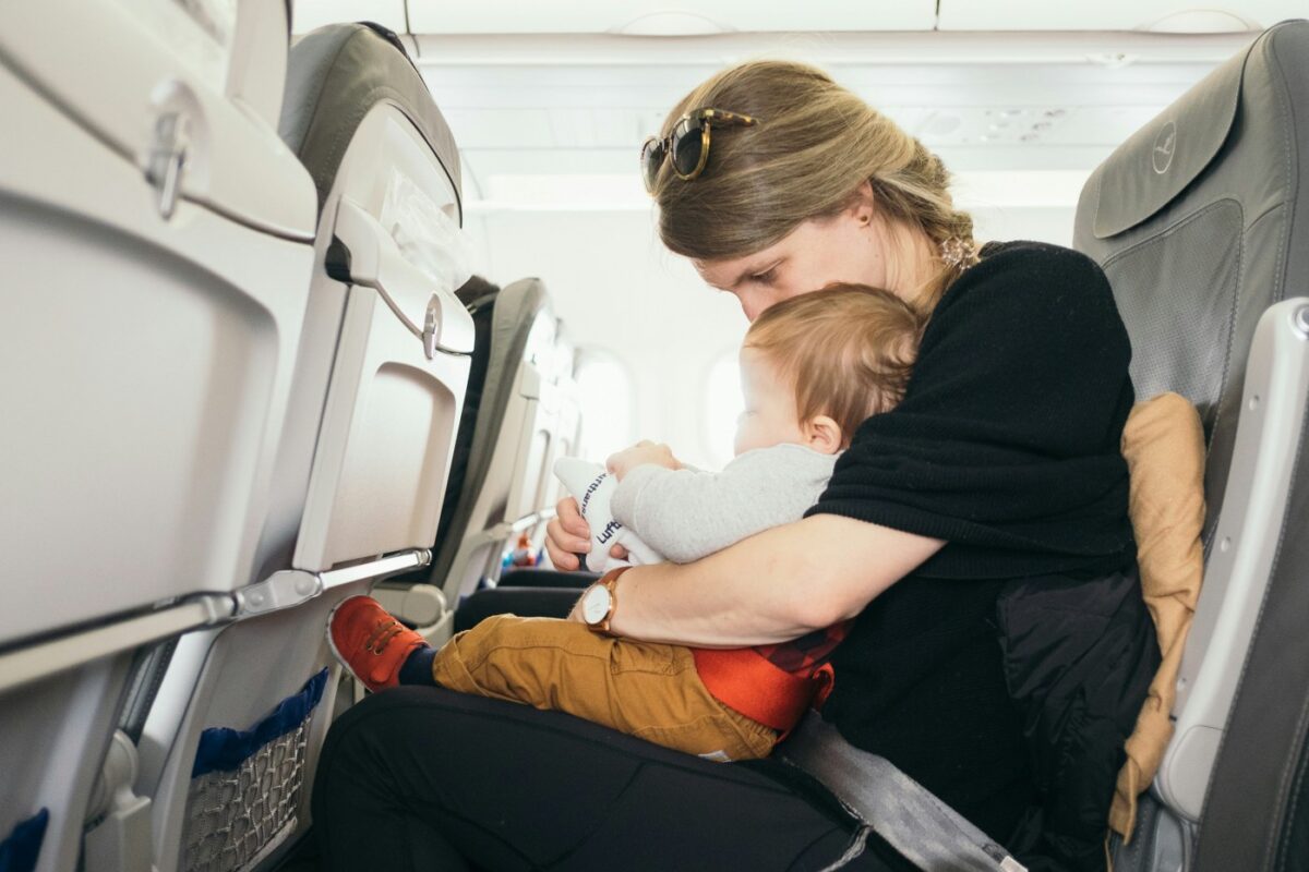 keeping infant comfortable on long flight