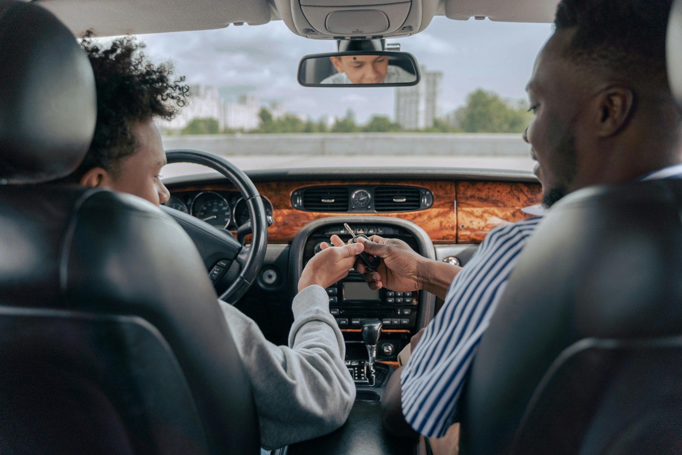 parent-led driving lesson