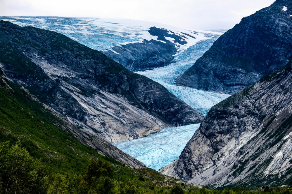 Norwegian fjords: glacier