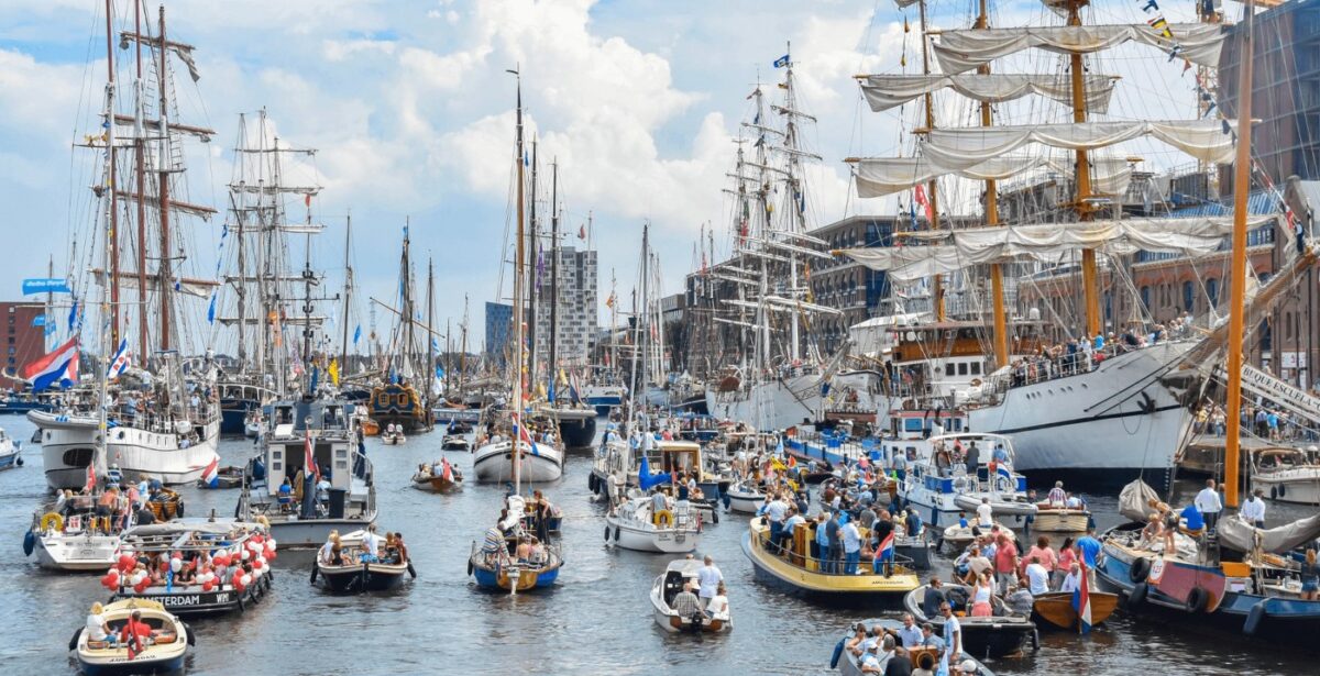 boating event in Amsterdam SAIL Amsteday