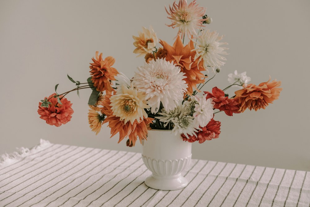 flowers arranged in a vase