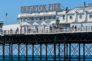 single parent day out at Brighton pier