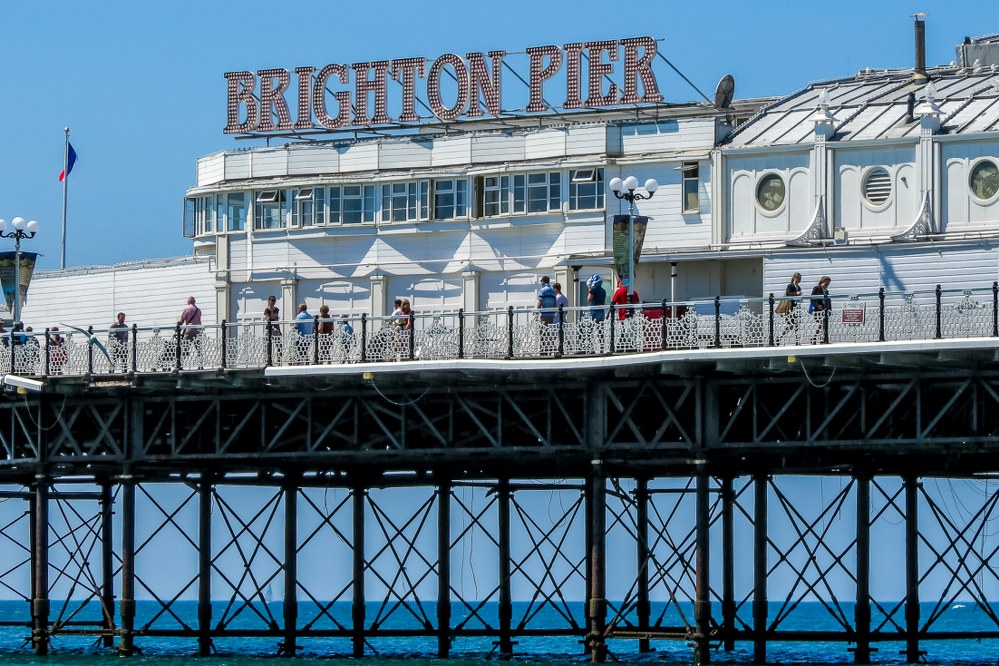 single parent day out at Brighton pier