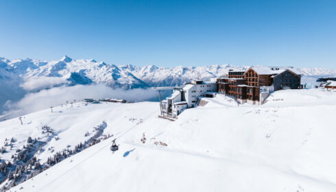 restaurant & hotel on Schmittenhöhe at 2,000 m