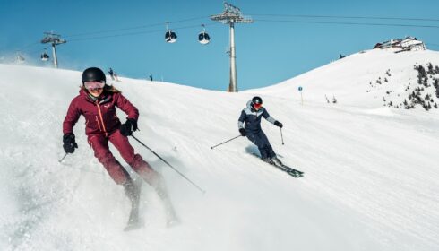 skiing on Schmittenhöhe