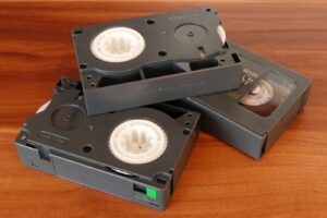 travel memories on old VHS tapes